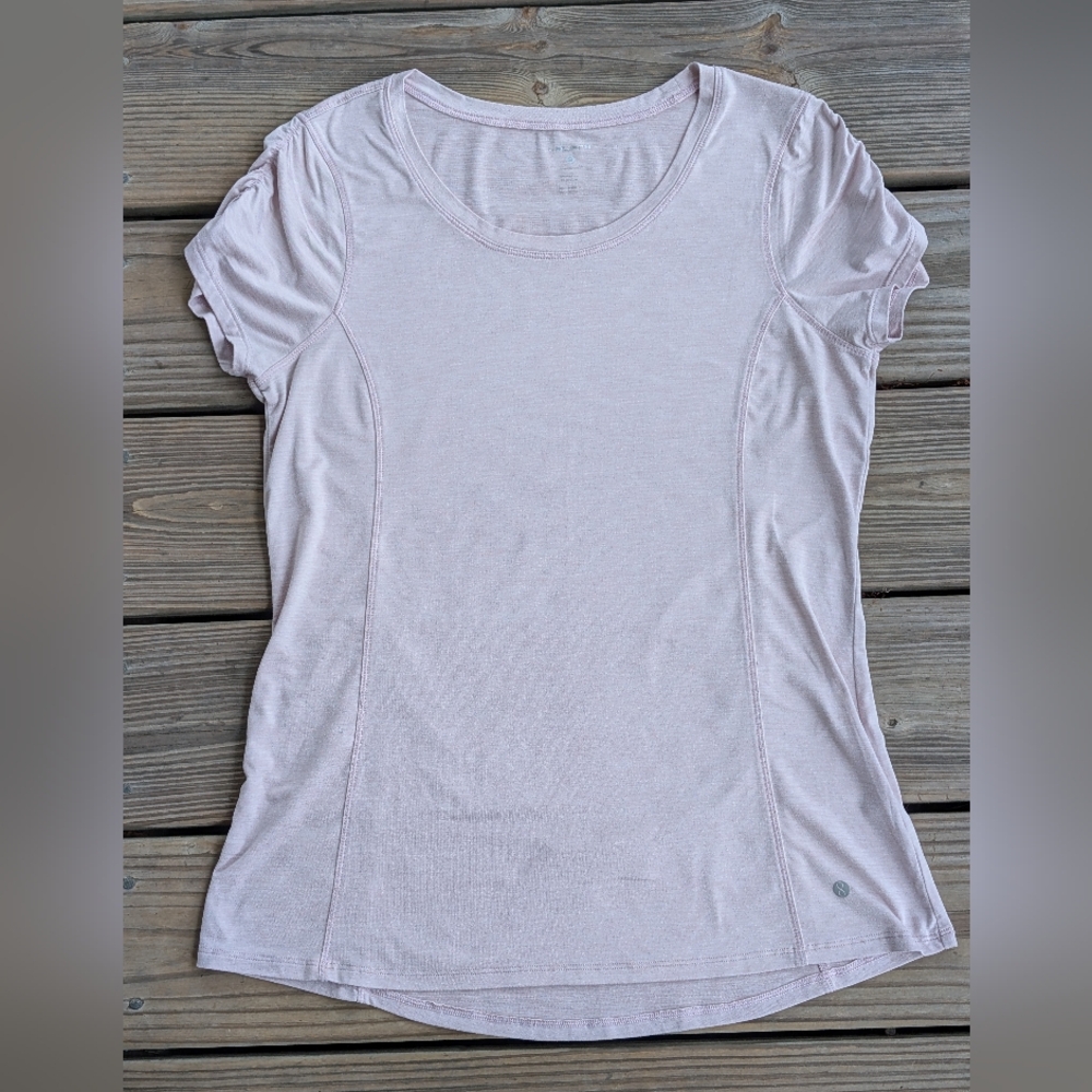 Layer 8 Women's Soft Pink Quick Dry Short Sleeve Tee